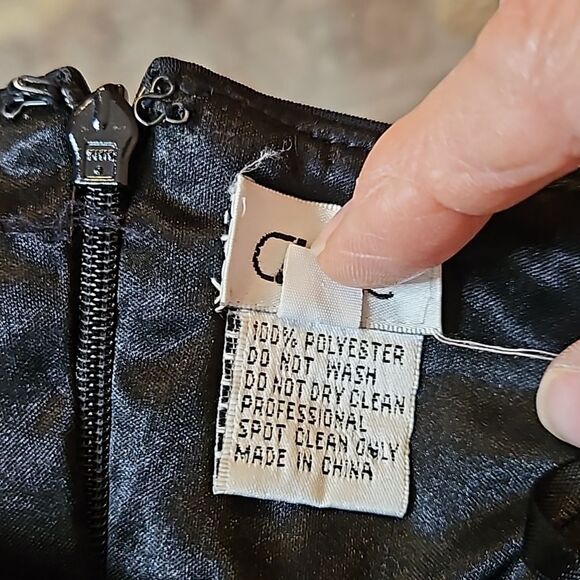 Cache Strapless Black Midi Cocktail dress size 4 - Picture 11 of 13